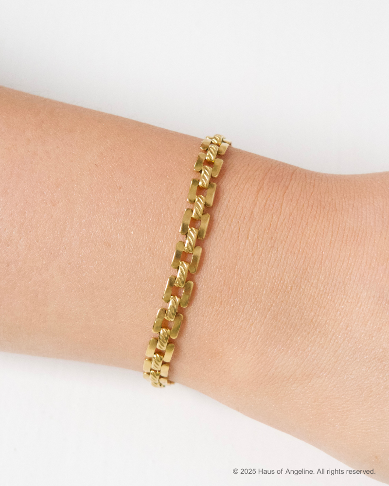 Cadillac Square Link Bracelet