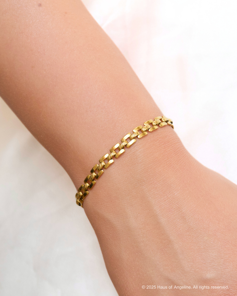 Cadillac Square Link Bracelet