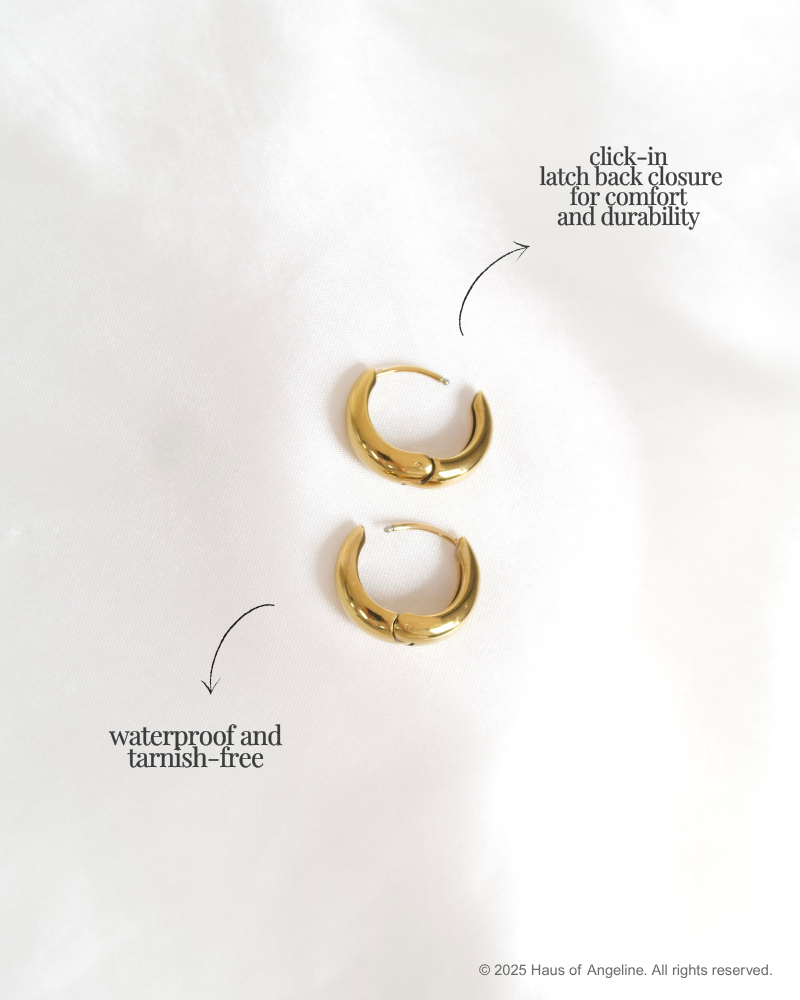 Cult Classic Hoops in Gold