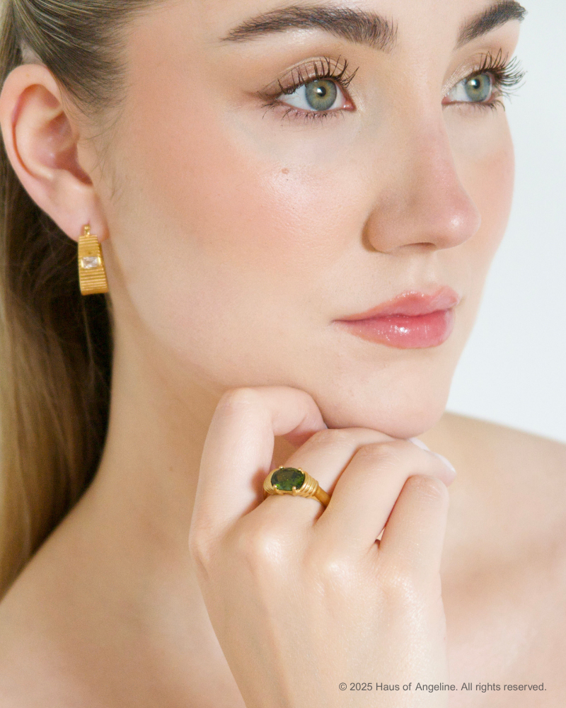 Bella Vintage Ring in Green