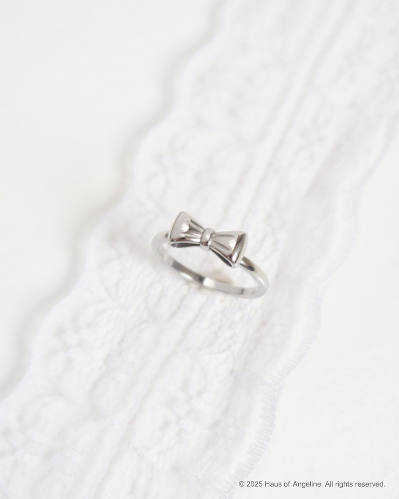 Silver Bow Ring