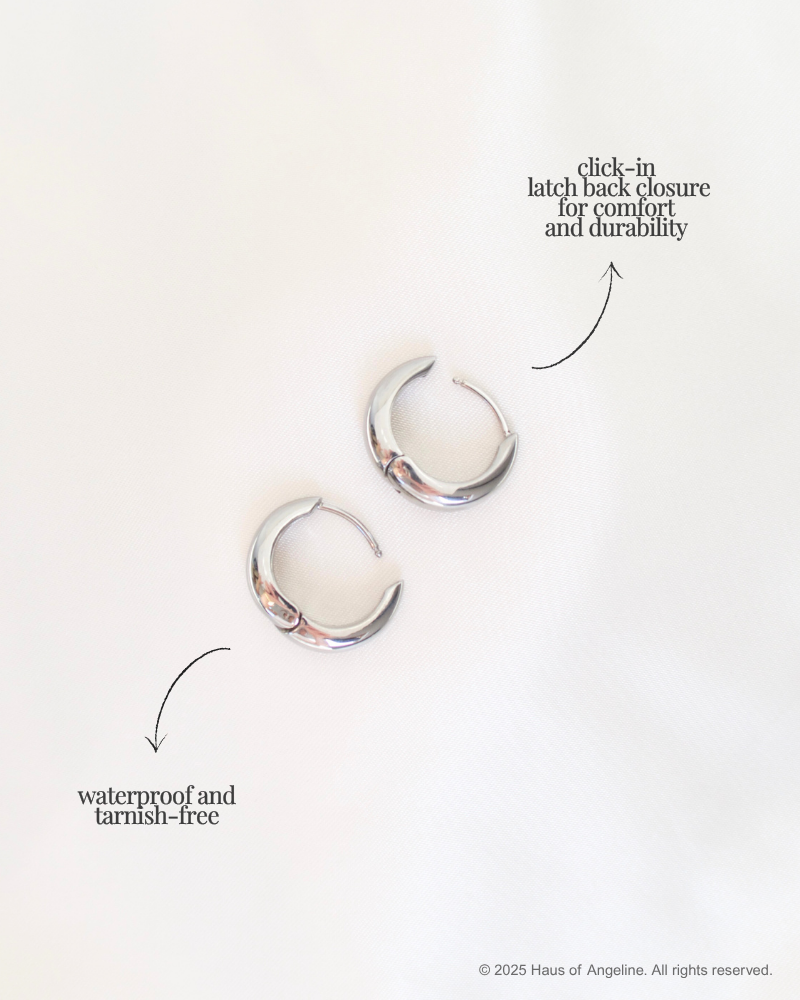 Cult Classic Hoops in Silver