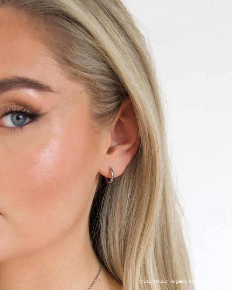 Small Silver Hoops