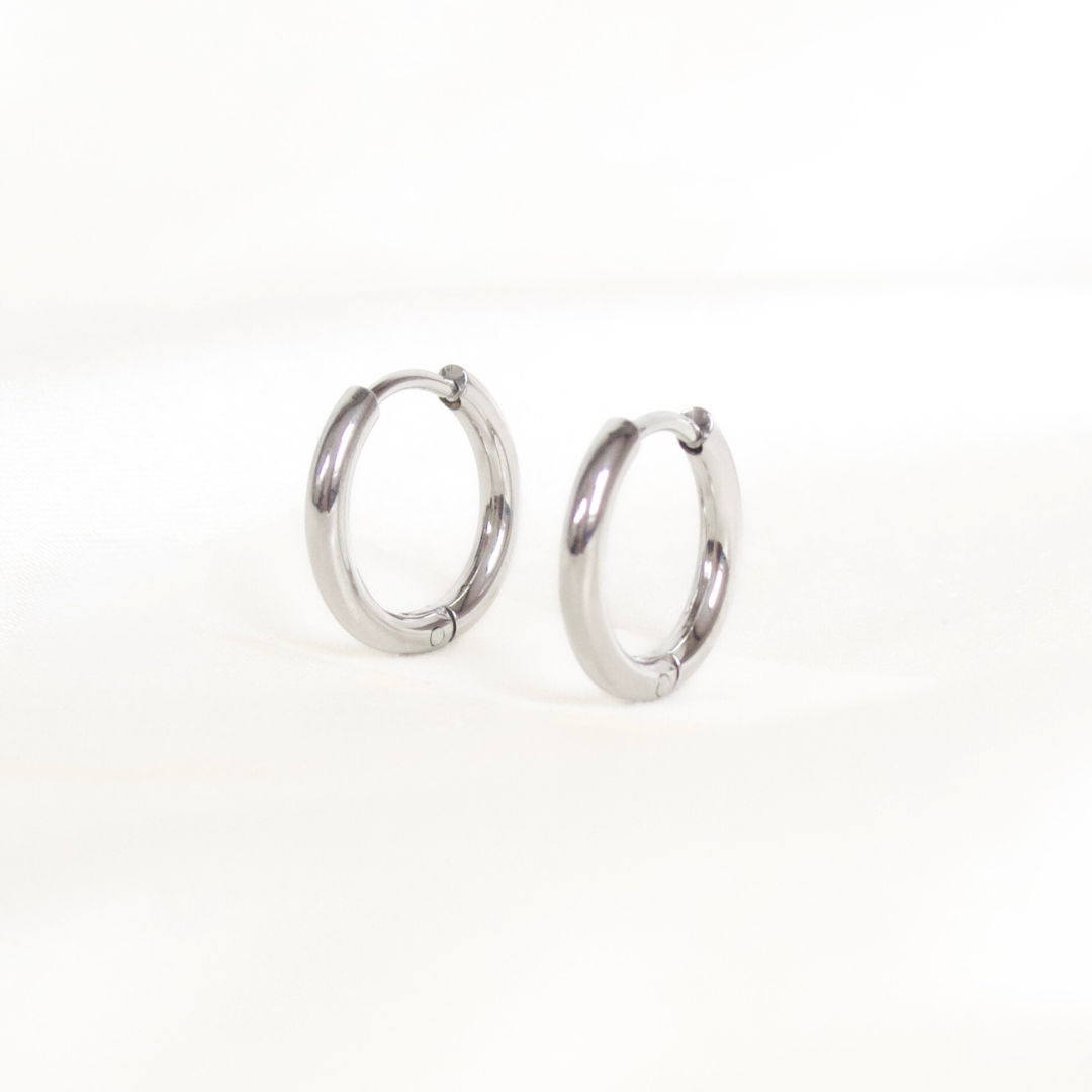 Small Silver Hoops