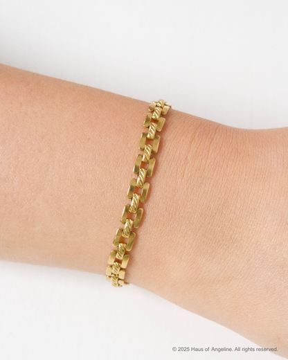 Cadillac Square Link Bracelet