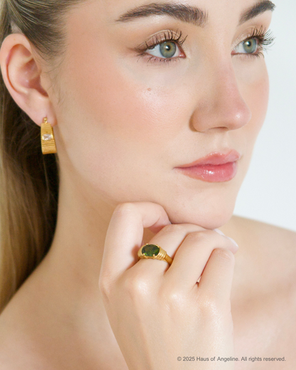 Bella Vintage Ring in Green