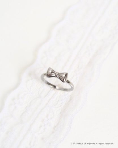 Silver Bow Ring