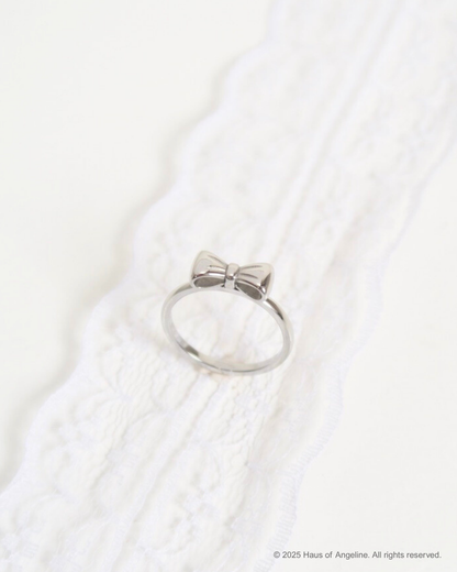 Silver Bow Ring
