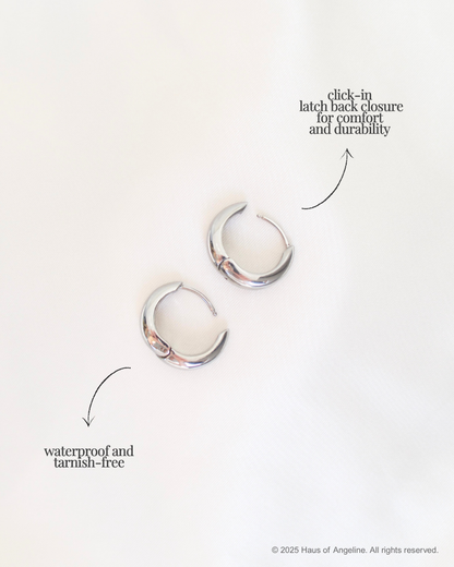 Cult Classic Hoops in Silver