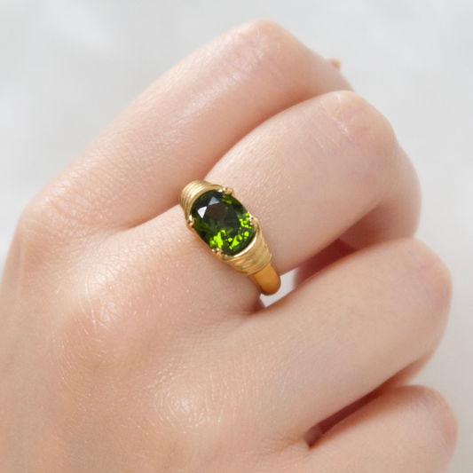 Bella Vintage Ring in Green