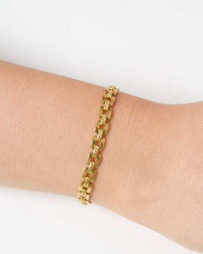 Cadillac Square Link Bracelet