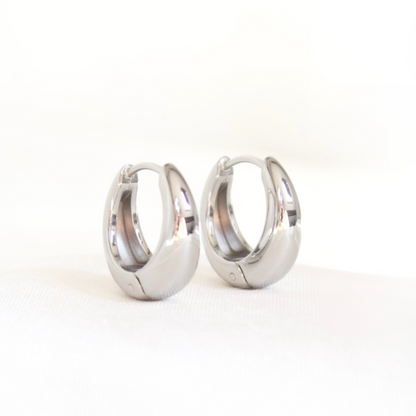 Cult Classic Hoops in Silver