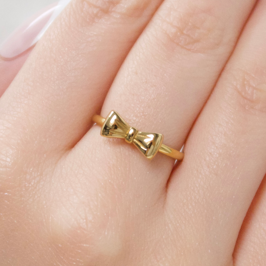 Gold Bow Ring