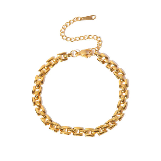 Cadillac Square Link Bracelet